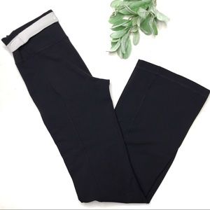 LULULEMON | sz 8 TALL black wide leg pants